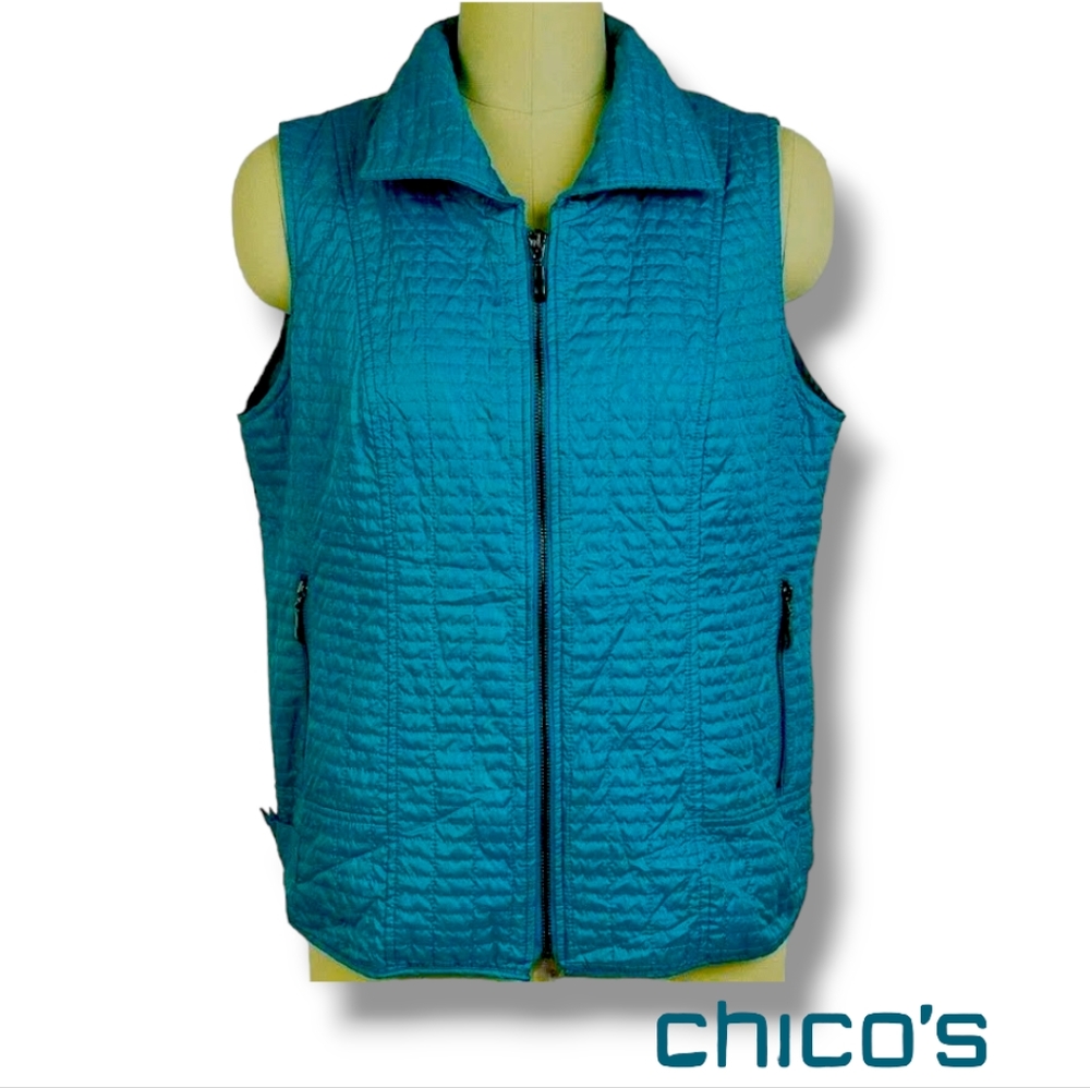 Chico's teal vest XL/16/3